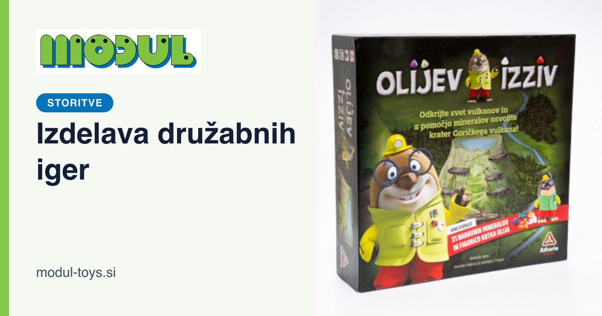 Izdelava družabnih iger | Modul Toys