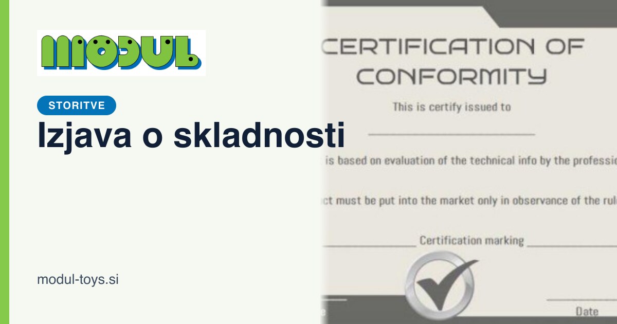 Izjava o skladnosti | Modul Toys
